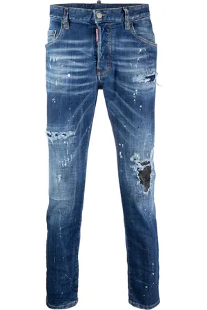 Dsquared2 Distressed slim-cut jeans
