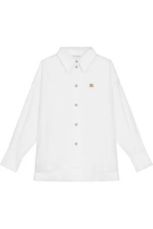 Dolce & Gabbana Logo-plaque cotton shirt