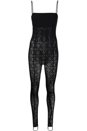 Wolford X Simkhai patterned-intricate sheer jumpsuit