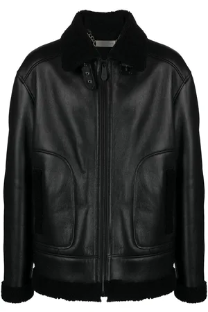 Philipp Plein Skull-print leather jacket