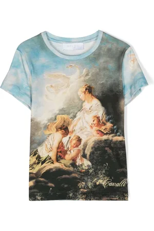 Roberto Cavalli Graphic-print short-sleeves T-shirt