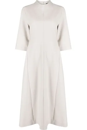 Fabiana Filippi High-neck flared midi dress