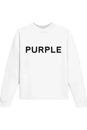 Purple Brand Logo-print fleece sweatshirt