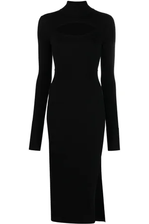 Roberto Cavalli Cut-out ribbed midi dress