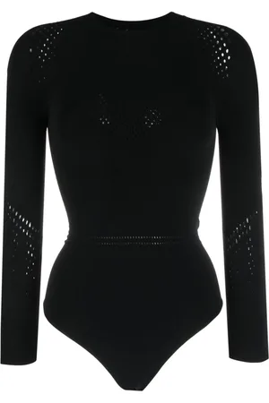 Zadig & Voltaire Perforated slim-cut bodysuit