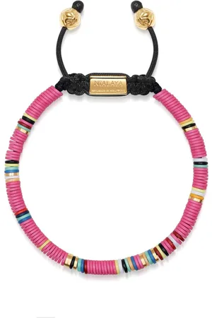 Nialaya Logo-plaque beaded bracelet