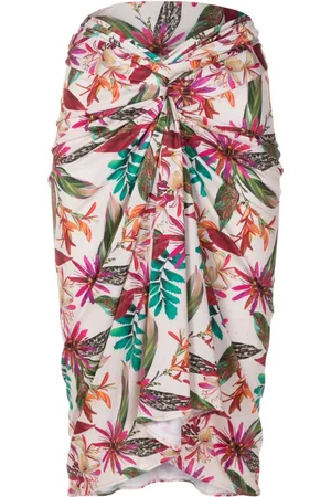 Lygia & Nanny Orix?? botanical-print wrap skirt