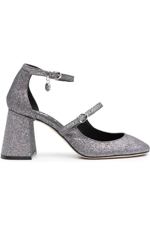 Msgm Logo-charm 90mm glitter pumps