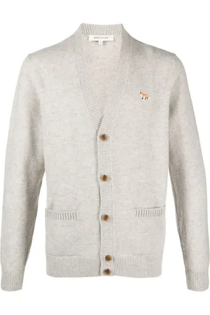 Maison Kitsuné Fox-motif V-neck cardigan