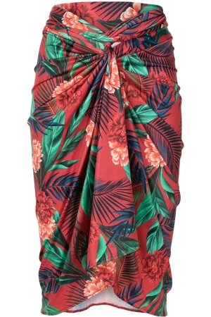 Lygia & Nanny Orix?? botanical-print wrap skirt