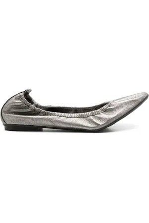 Sarah Chofakian Julia -effect ballerina shoes