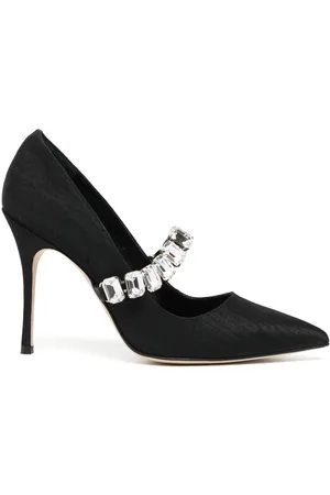 Manolo Blahnik 100mm crystal pointed pumps