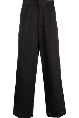 BONSAI Pleated straight-leg trousers