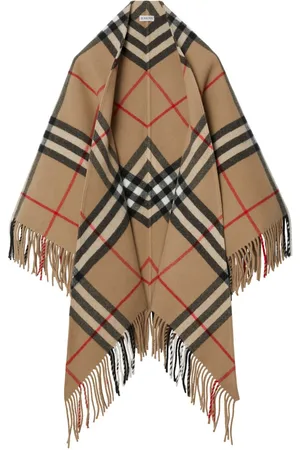 Burberry Vintage Check-pattern wool cape