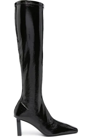 Courrèges 80mm knee-high leather boots