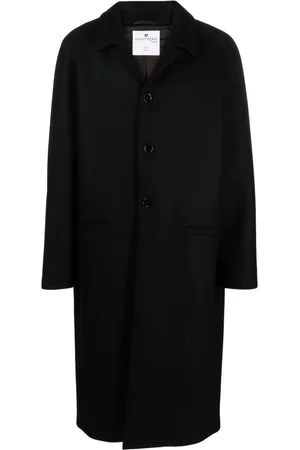 Courrèges Single-breasted wool-blend coat