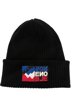 Moncler Logo-patch virgin-wool beanie
