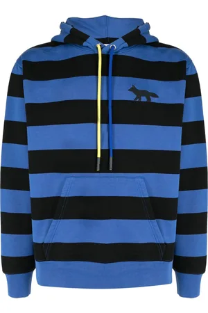 Maison Kitsuné Stripe-pattern jersey hoodie