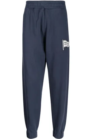 Maison Kitsuné Logo-patch cotton track pants