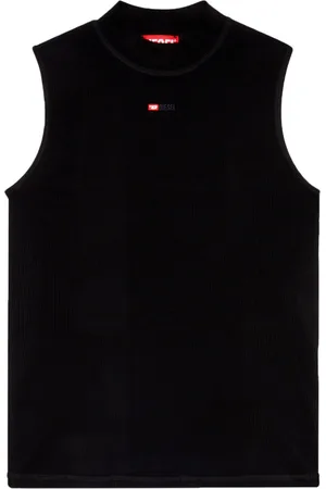 Diesel T-Mokky-Sl-Microdiv mock-neck top
