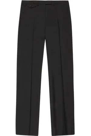 Bally Pressed-crease mohair tailored trousers