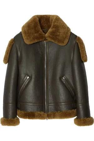 Burberry Shearling leather aviator jacket