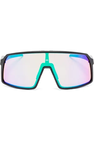 Oakley Matte-finish shield-frame glasses