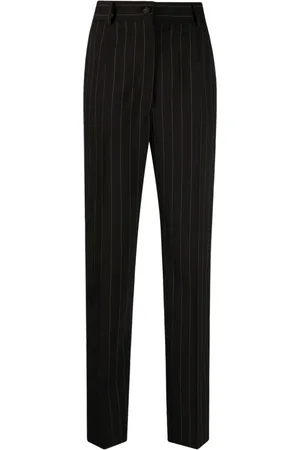 Dolce & Gabbana Stripe-pattern wool tapered trousers