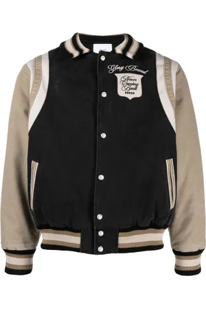 Rhude Logo-embroidered canvas bomber jacket
