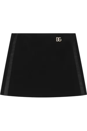 Dolce & Gabbana Logo-plaque A-line skirt