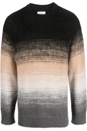 LANEUS Gradient-effect textured jumper