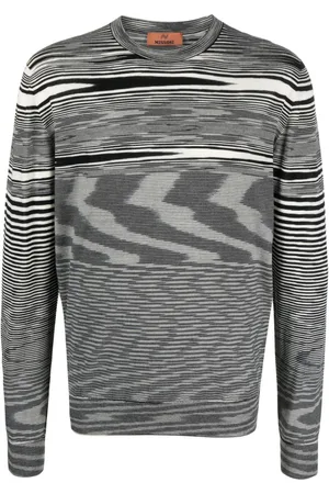 Missoni Striped intarsia-knit wool jumper