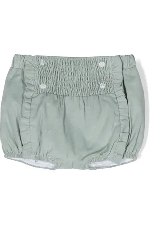 PATACHOU Smocked cotton shorts