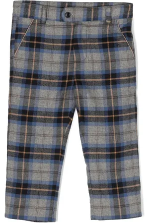 PATACHOU Check-pattern cotton trousers