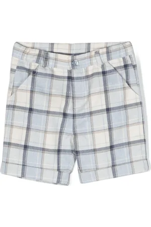 PATACHOU Check-pattern cotton shorts