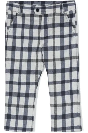 PATACHOU Check-pattern slim-cut trousers