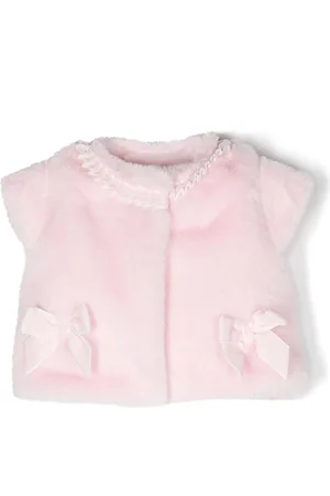 PATACHOU Bow-detail faux-fur top