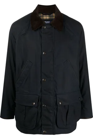 Ralph Lauren Polo Pony-patch wax-coated jacket