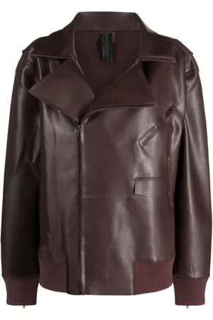 Norma Kamali Oversized zip-up biker jacket