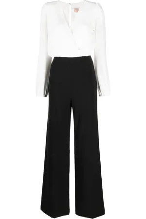 Twin-Set Two-tone straight-leg jumpsuit