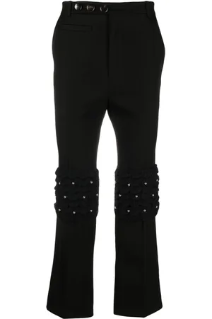 Namacheko Cropped crystal-embellished flared trousers