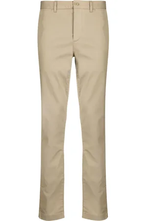 Lacoste Logo-patch slim-fit trousers