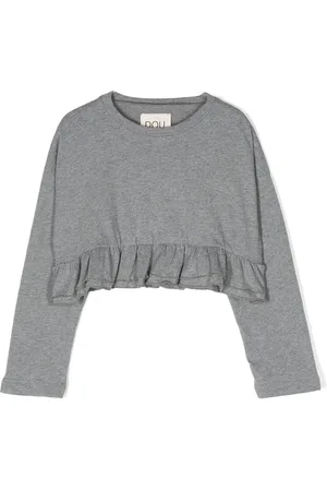 DOUUOD KIDS Ruffled cotton T-shirt