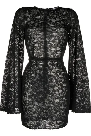 Dolce & Gabbana Wide-sleeve lace minidress