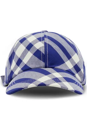 Burberry Check-plaid cotton baseball cap