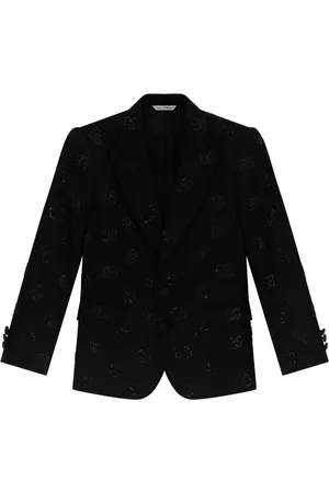 Dolce & Gabbana Logo-print peak-lapels blazer