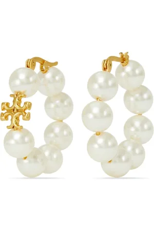 Tory Burch Kira pearl hoop earring