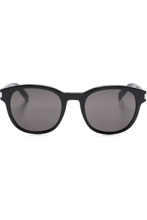 Saint Laurent Logo-engraved square-frame sunglasses