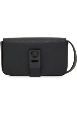 Salvatore Ferragamo Gancini-plaque leather crossbody bag