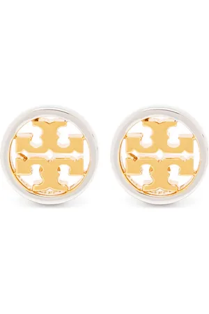 Tory Burch Miller logo-stud earrings